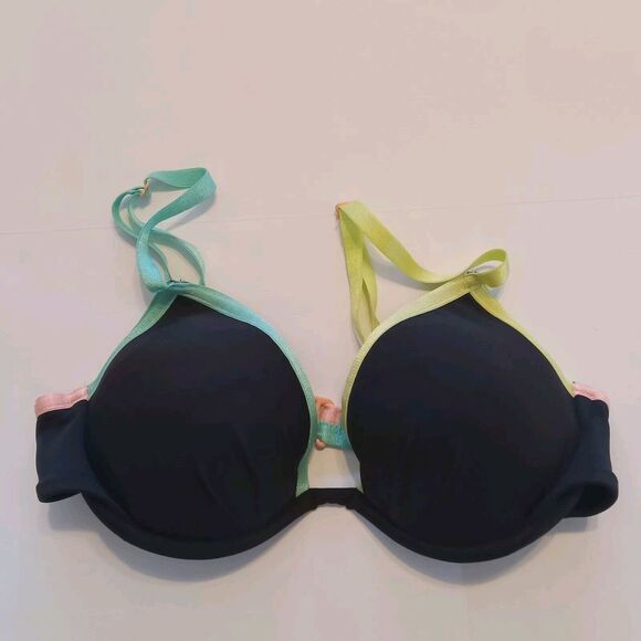 Victoria’s Secret Bikini Top Push Up  34B Swim Padded Wired - Picture 1 of 4